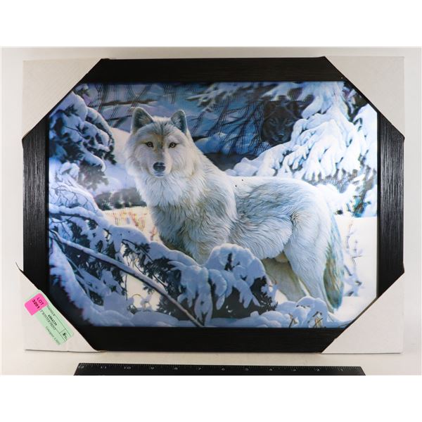 3D WOLF WINTER PRINT