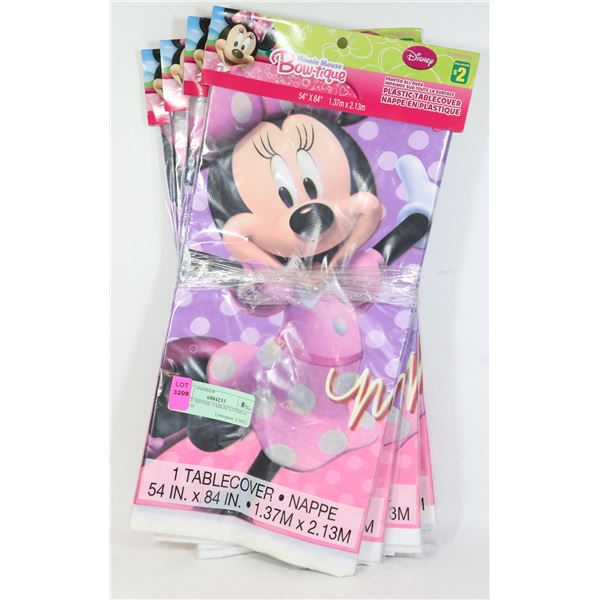 DISNEY MINNIE TABLECLOTHS-4 UNUSED