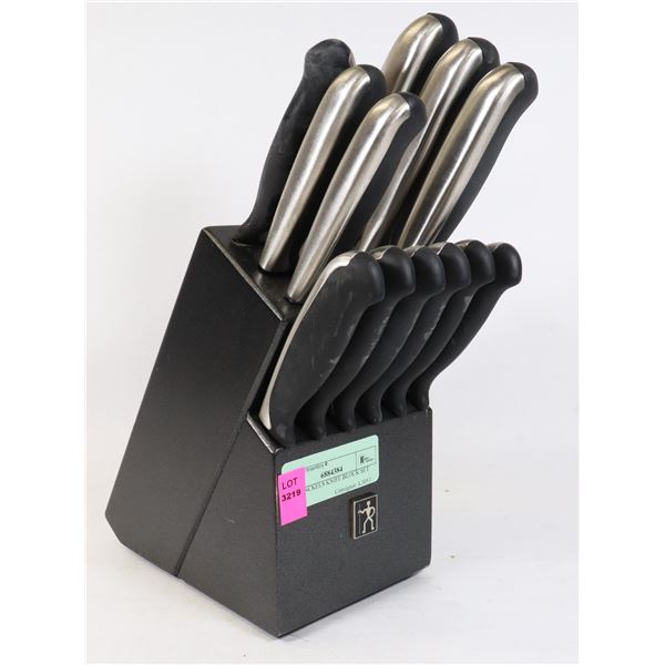 J.A. HENCKELS KNIFE BLOCK SET