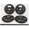 Image 1 : ATLAS 2 1/2 LB. CAST IRON WEIGHT PLATES-4