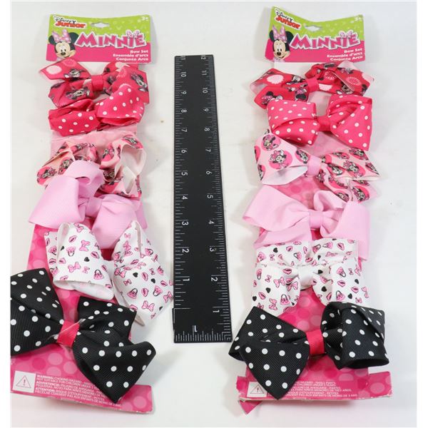 DISNEY JUNIOR MINNIE BOW SETS