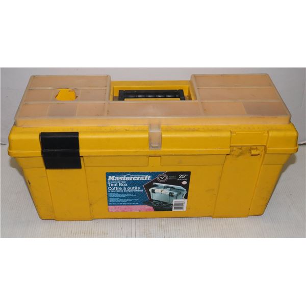 MASTERCRAFT 25" PLASTIC ORGANIZER TOP TOOL BOX