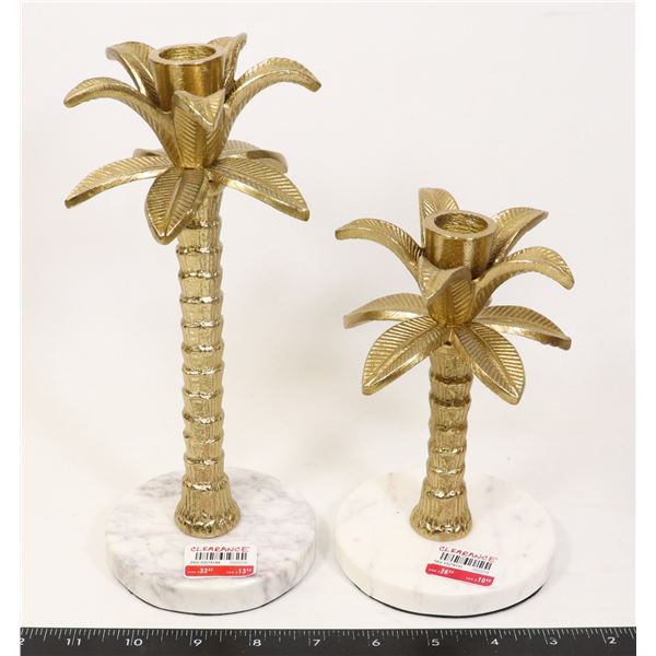 PALM TREE CANDLE HOLDERS