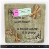 Image 1 : "LISTEN TO YOUR HEART" WALL DECOR