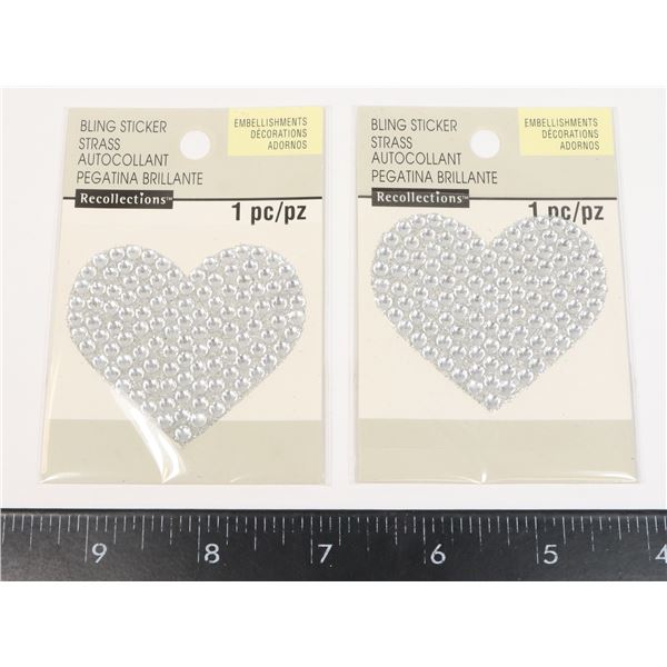 HEART BLING STICKERS