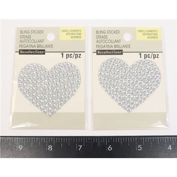 HEART BLING STICKERS