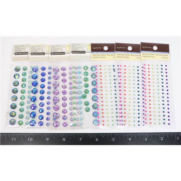 BLING & RHINESTONE STICKERS-UNUSED
