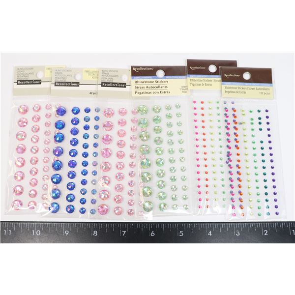 BLING & RHINESTONE STICKERS-UNUSED