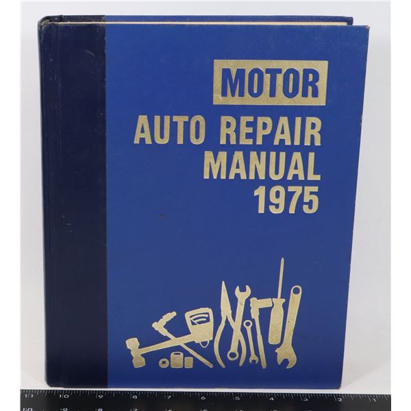 1975 MOTOR AUTO REPAIR MANUAL BOOK