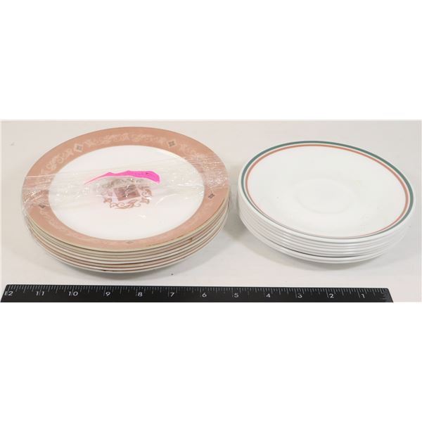 CORELLE PLATES, NEED A WASH