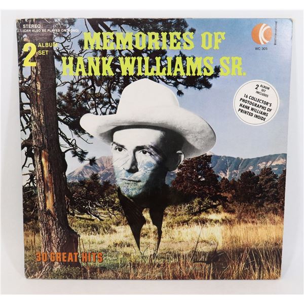 MEMORIES OF HANK WILLIAMS SR.-2 ALBUM SET