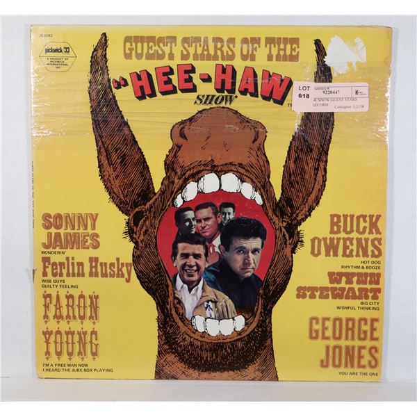 HEE HAW SHOW GUEST STARS VINYL RECORD