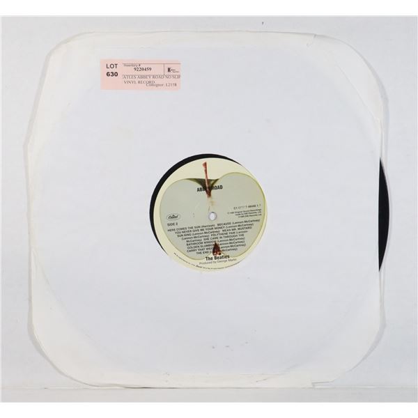 THE BEATLES ABBEY ROAD NO SLIP COVER VINYL RECORD