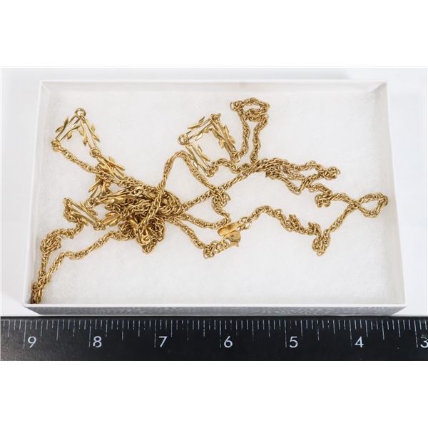 ESTATE GOLD TONE NECKLACE