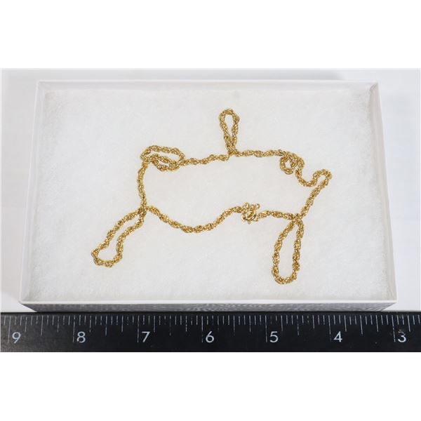 ESTATE GOLD TONE NECKLACE