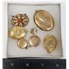 Image 1 : ESTATE LOT OF VARIOUS GOLD FILLED LOCKETS