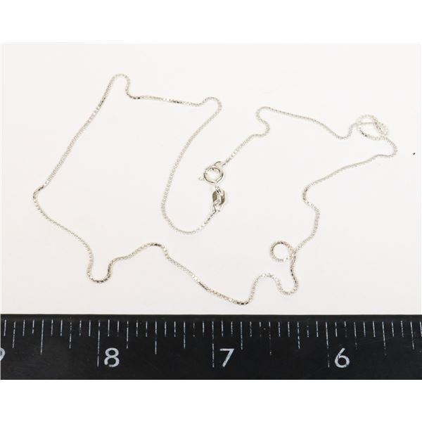 16" STERLING SILVER STAMPED NECKLACE