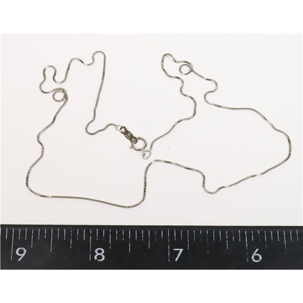 18" STERLING SILVER STAMPED NECKLACE