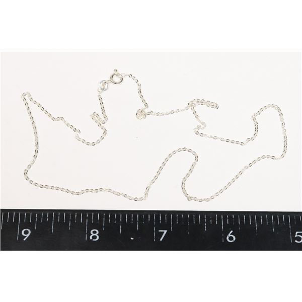 20" STERLING SILVER STAMPED NECKLACE