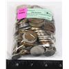 Image 1 : 2.5 POUNDS BAG OF VARIOUS OLD WORLD COINS ETC.