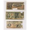 Image 1 : LOT OF 3 OLD EARLY 1900's MEXICAN BANK NOTES