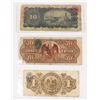 Image 2 : LOT OF 3 OLD EARLY 1900's MEXICAN BANK NOTES