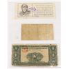 Image 2 : LOT OF 3 OLD EARLY 1900's MEXICAN BANK NOTES