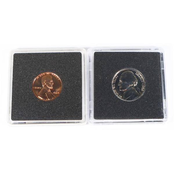 1964 LINCOLN COPPER PENNY AND 1962 FRANKLIN