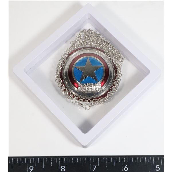 1PC MARVEL CAPTAIN AMERICA PENDANT NECKLACE