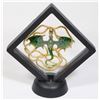 Image 2 : DRAGON NECKLACE IN FLOATING DISPLAY CASE W/ STAND