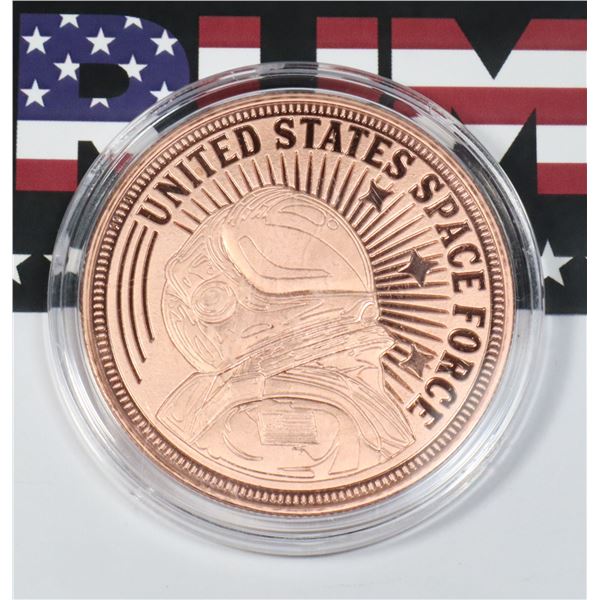 TRUMP SPACE FORCE 1-OZ COPER ROUND, PROOF LIKE