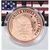 Image 1 : TRUMP SPACE FORCE 1-OZ COPER ROUND, PROOF LIKE
