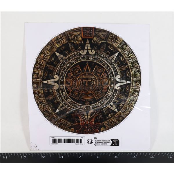 AZTEC CALENDAR STICKER 6" DIAMETER