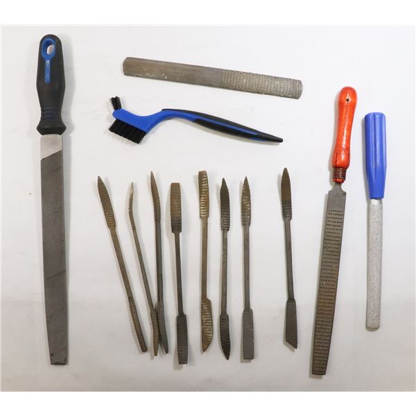 FLAT OF ASSORTED FILES INCLUDING 8PC