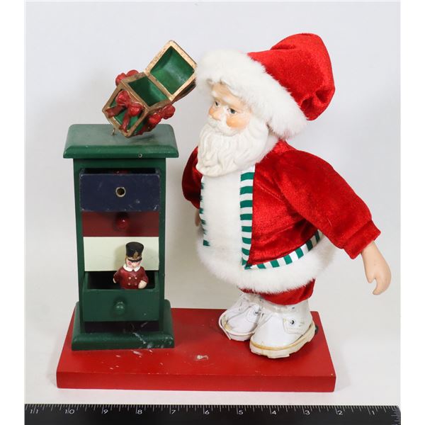 VINTAGE SANTA WITH PORCELAIN FACE AND HANDS