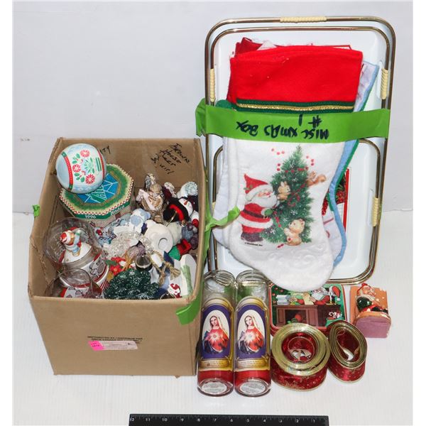 #1 MISC. CHRISTMAS ITEMS 6 STOCKINGS MADE IN JAPAN