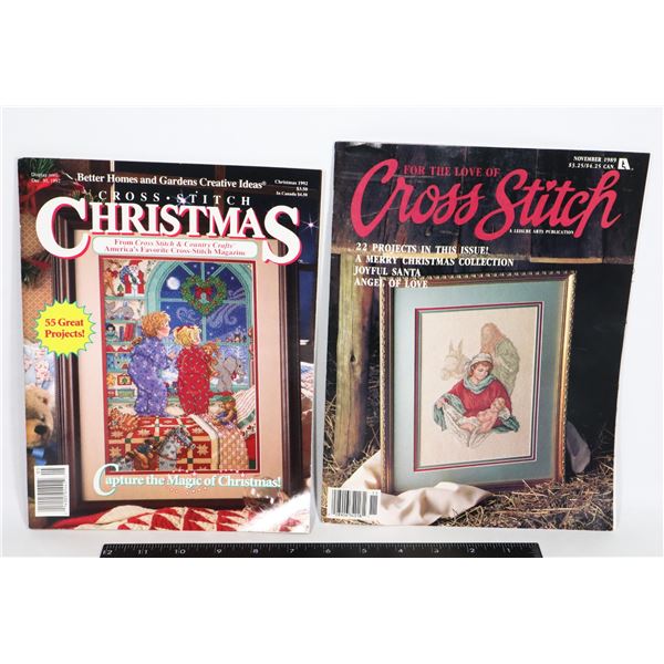 CROSSTITCH PATTERNS BOOKS X2