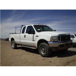 FORD F350 XLT 4 X 4 SUPER CAB PICKUP, s/n 1FTSX31F63EA44634: