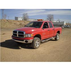 DODGE D2500 SLT LARAMIE 4 X 4 CREW CAB PICKUP, s/n 3D7KU28C43G857919: