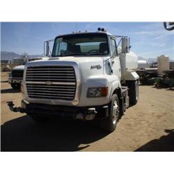 FORD L9000 AEROMAX 2,000 GALLON S/A WATER TRUCK, s/n 1FTYS95B9RVA38869: