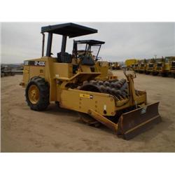 CATERPILLAR CP433C VIBRATORY PADFOOT COMPACTOR, s/n 2MJ01130: