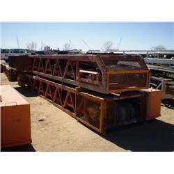 COMANCO 30in. X 25ft.  STACKABLE LATTICE CONVEYOR, s/n 16205-0195: