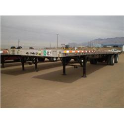 WILSON CF900 48ft. TANDEM SPREAD AXLE FLATBED TRAILER, s/n 4WWBGB6B0XM602357: