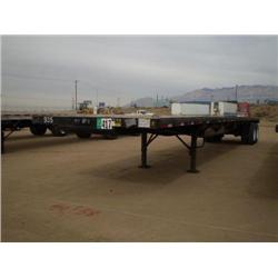 FRUEHAUF PBFL-NF2S-48W 48ft. X 102in. T/A FLATBED TRAILER, s/n 1JJF482FXWS439676: