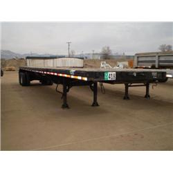 FRUEHAUF FBE-EP-45/75 45ft- 75ft. T/A STRETCH FLATBED TRAILER, s/n 1H5P0452XJM032801: