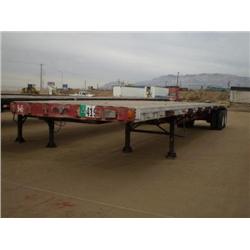 FRUEHAUF T/A 45ft. FLATBED TRAILER, s/n 1H4P04524GF096317: