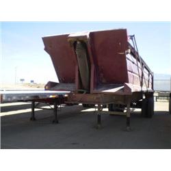 MCT 30ft. T/A FRAME TYPE END DUMP TRAILER, s/n 150KS3022RAD00115: