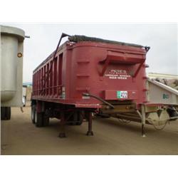 SUMMIT AD26 FRAME TYPE T/A END DUMP TRAILER, s/n 124778-3630: