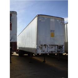 FRUEHAUF FBZ-9-F2-40 40ft. T/A VAN TRAILER, s/n HPZ7607525: