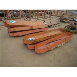 (2) PALLETS CONVEYOR MOTOR GUARDS